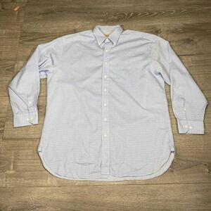 Paul Stuart Shirt Mens 17 34 Button Down Long Sleeve Dress Shirt Classic Fit